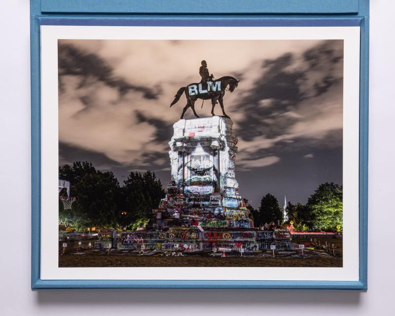 Photograph by Kris Graves from series American Monuments, taken at protests in Richmond, VA, 2020