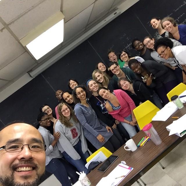 Group selfie with Francis Su and EDGE participants