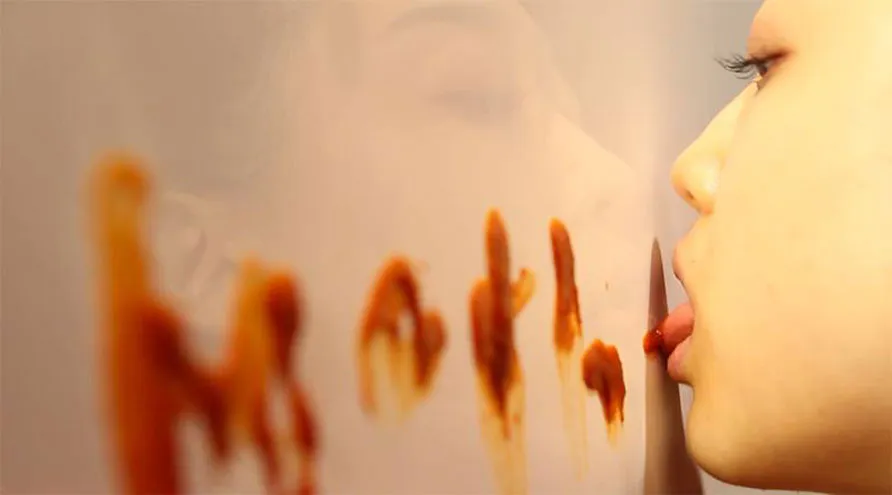 Video film still from Mothertongue by Jiwon Woo 2016