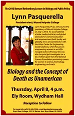 2010 Rothenberg Lecture Poster
