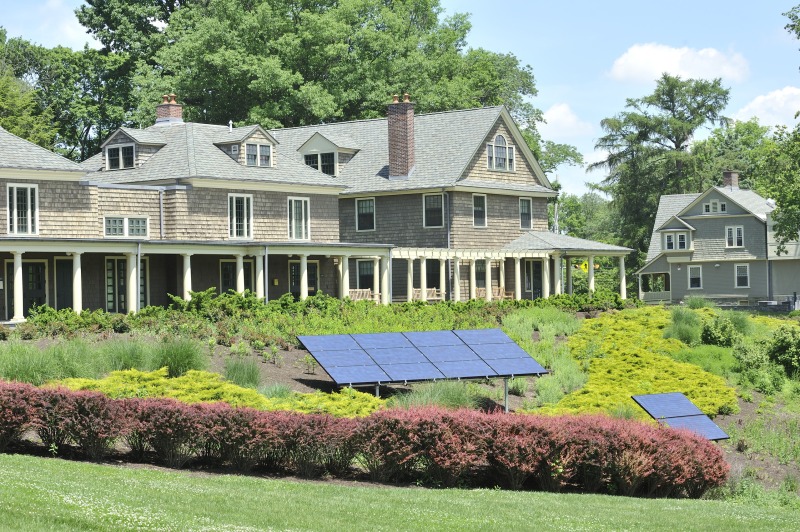 solar panels on campus