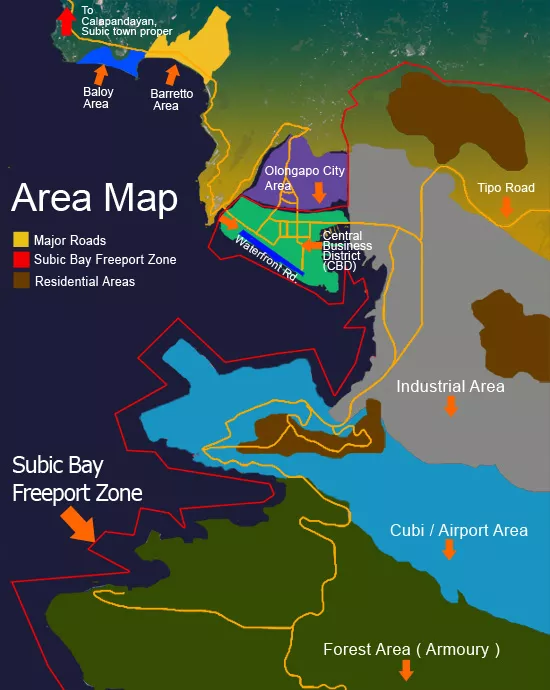 Subic Bay map